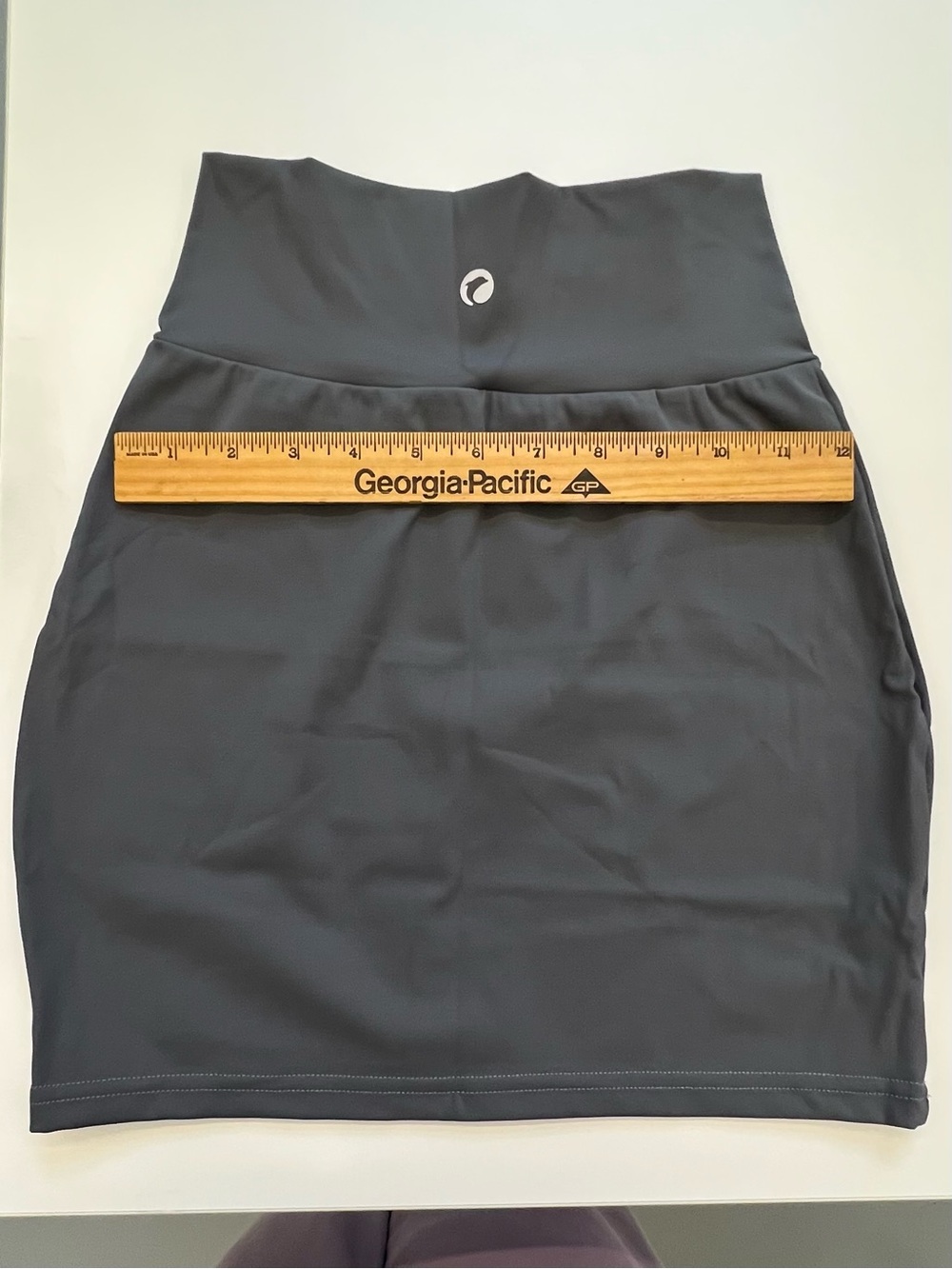 OQQ High-Waist Size Small Bodycon Mini Skirt - Black& Gray - Picture 3 of 8
